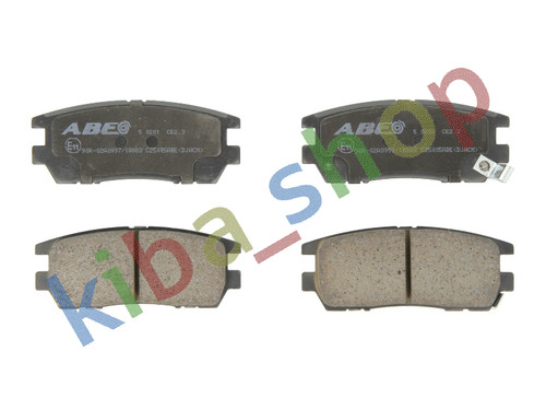 Rear axle brake pads set - brake,