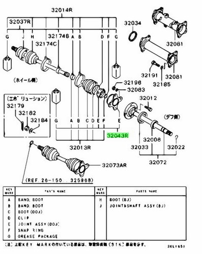 Oem joint kit axle - oem, shaft,rh